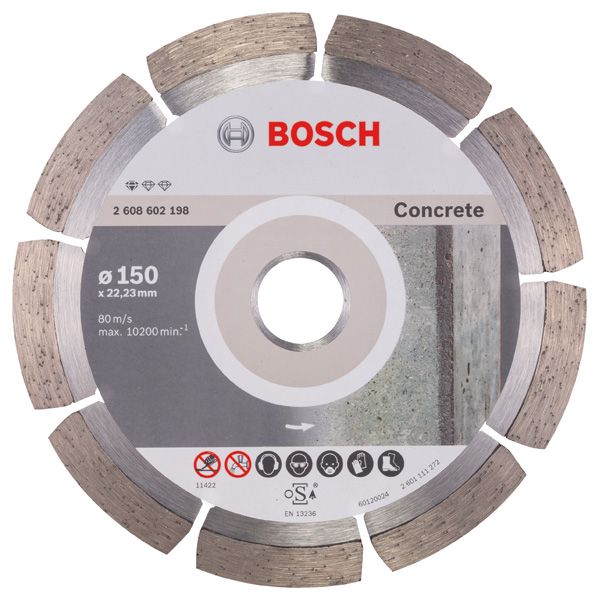 Standard for Concrete diamond cutting disc 150 x 22,23 x 2 x 10 mm image 3