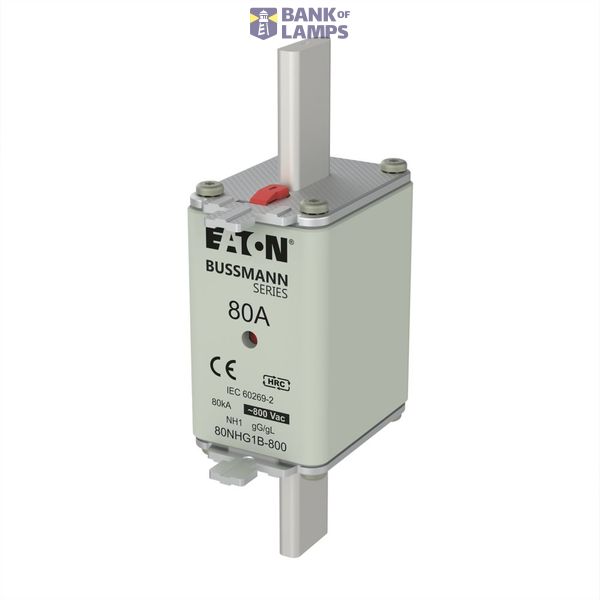 Fuse-link, LV, 80 A, 800 V AC, NH1, Class gG/gL image 5
