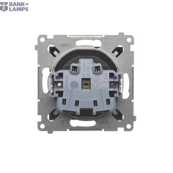 Two-way switch without pictogram, (module), 10AX, quick connection, black matt image 1