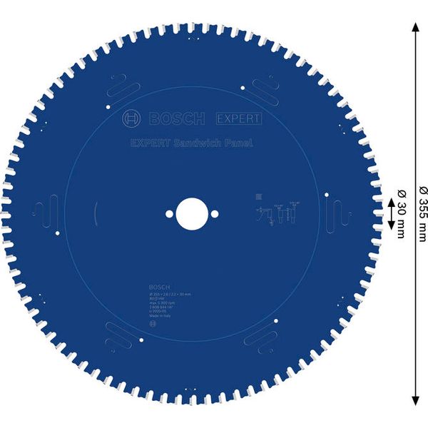 Expert for Sandwich Panel circular saw blade 355 x 30 x 2,6 mm, 80 image 1