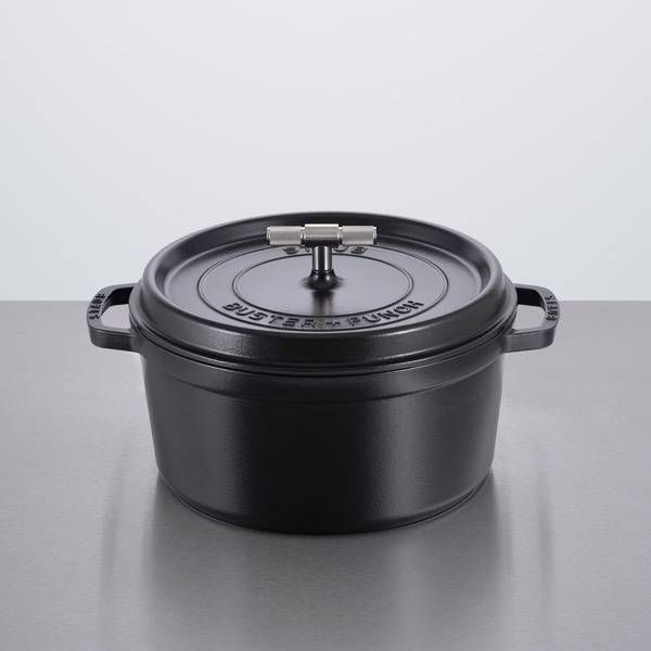 COCOTTE / 11.02 INCHES / CROSS / STAUB / BLACK / STEEL image 1