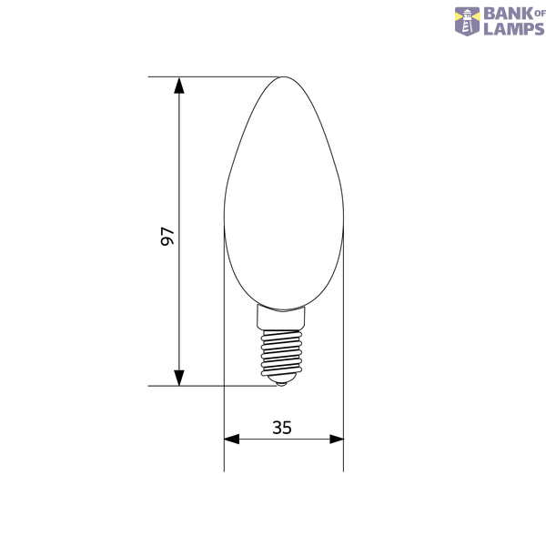 LED-E-B35-FILA-E14-2.8W-DIM-2700K-FR image 4