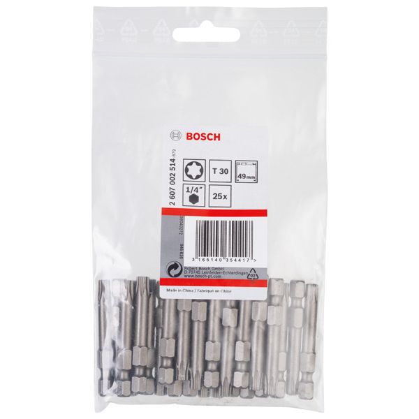 Screwdriver bit Extra Hard T30, 49 mm 25 pcs. image 2
