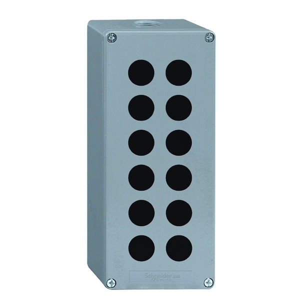 PUSH BUTTON BOX EMPTY 12 HOLES image 1