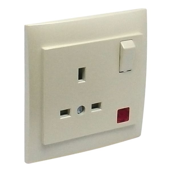 EARTH SOCK (BRITISH) W/SWITCH & PILOT LAMP PE image 2