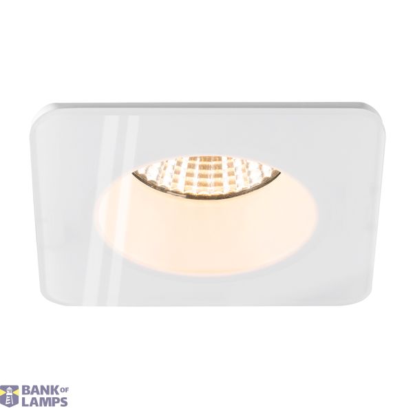 NEW TRIA® 68, ceiling installation ring, L: 8.3 W: 8.3 H: 3.55 cm, IP 65, incl. glass, white image 2