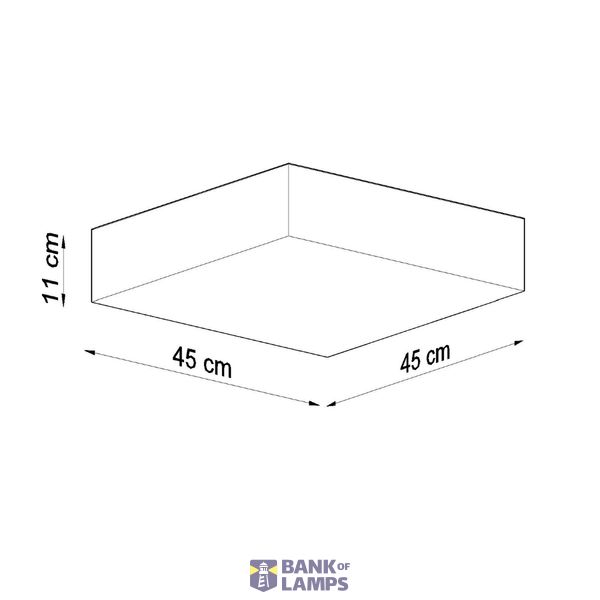 CEILING LAMP HORUS 45 GREY E27 3X60W IP20 image 6
