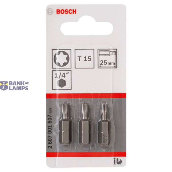 Screwdriver bit Extra Hard T15, 25 mm 3 pcs. image 2