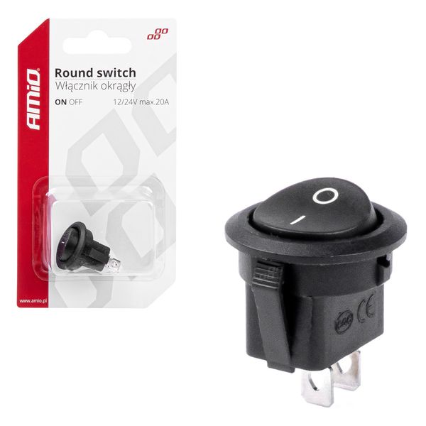Round switch 12V 20A ON/OFF image 1