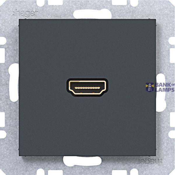 HDMI socket, A.x/C.x, anthracite image 1