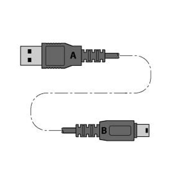USB 2.0 Cable A-male on MINI B-male 1.5 Meter   MINI USB 2.0 CABLE 1.5M image 1