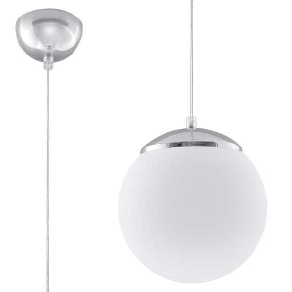 HANGING LAMP UGO 20 CHROME E27 1X60W IP20 image 1