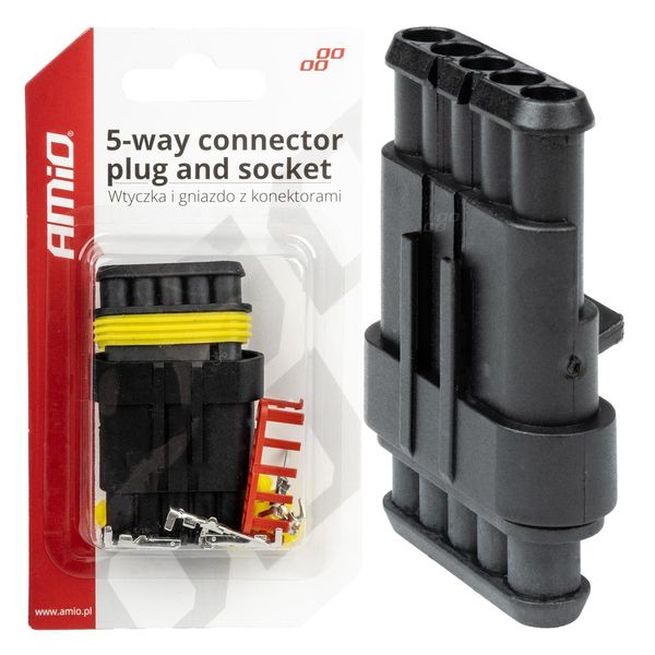 Connector plug and socket set AMIO-03521 image 1
