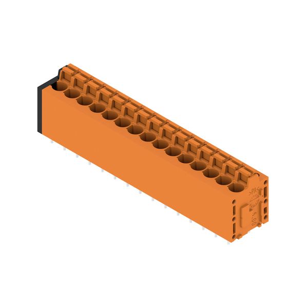 Printed circuit board terminals, 5.00 mm, Number of poles: 15, 180°, Solder pin length (l): 3.5 mm, tinned, black, PUSH IN with actuator, Clamping range, max. : 2.5 mm², Box image 3