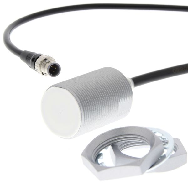 Proximity sensor, inductive, brass-nickel, Spatter-coating, M30, shiel E2E 8512M image 1