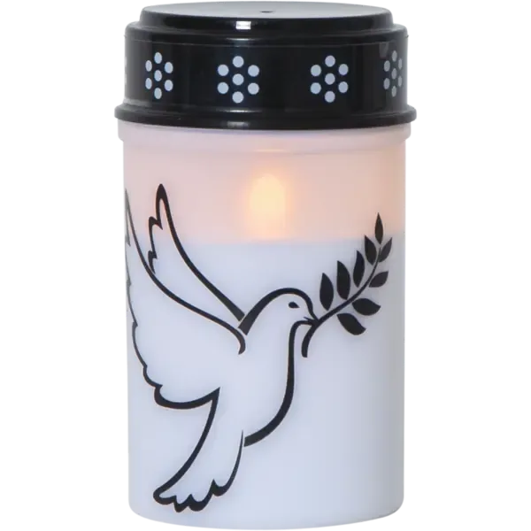 LED Memorial Candle Dove image 1