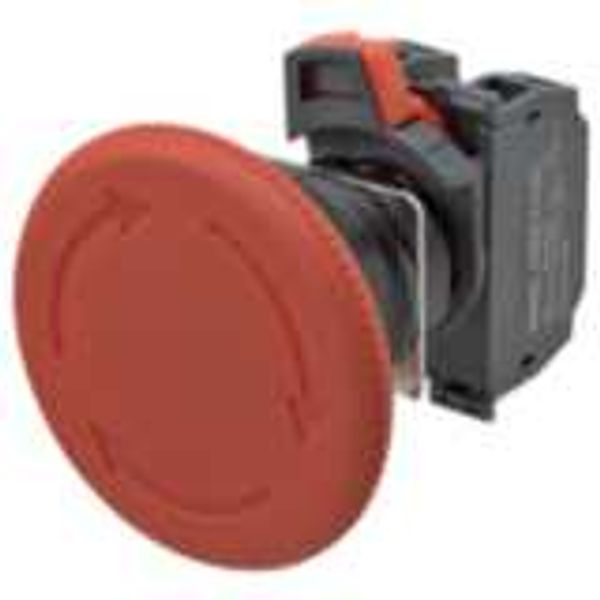 Emergency stop switch, Push-In, non-illuminated, 60 mm dia, push-lock/ A22E0316M image 3