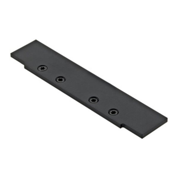 Profile end cap LBG flat closed / black, incl. 4x Torx M2,5 image 1