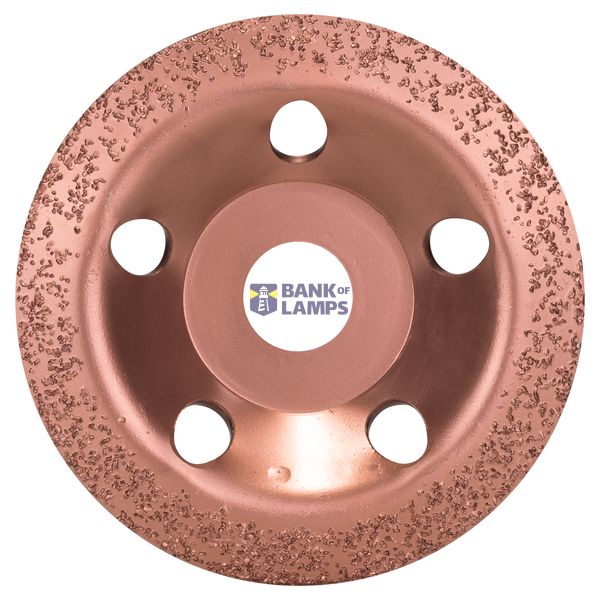 Tungsten carbide grinding head 115 x 22.23 mm; fine, angled image 1