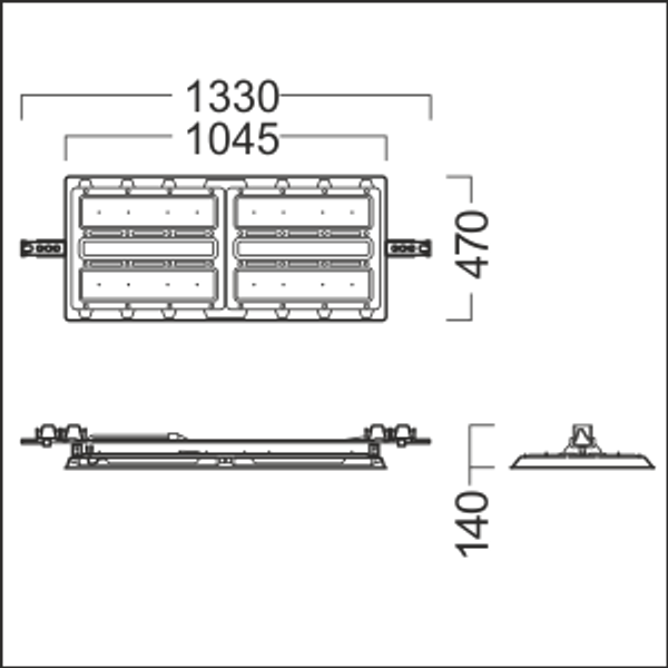 CR2 L35k-840 PM WB LDO TEC WH - LED high-bay luminaire image 2
