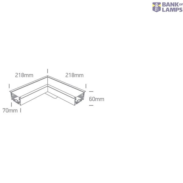 WHITE CORNER FOR 38152R 14W CCTV PV 230V image 3