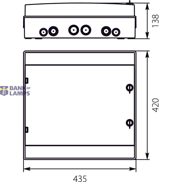 Hermetic switchboard RH-36/2B (white door) image 2