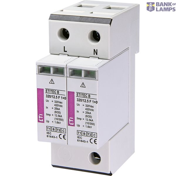 ETITEC B 320/12,5 F 2+0 Surge arrester image 1