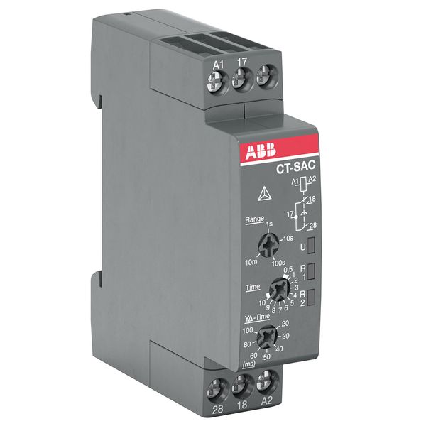 CT-SAC.22 Time relay, Star-delta 2n/o, 24-48VDC/24-240VAC image 1