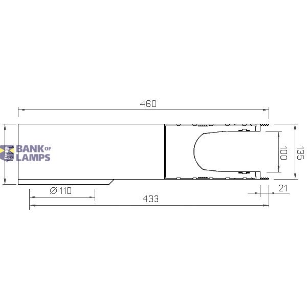V100S sandblaster type 0-10, 0.5m, OD110, Multiline Seal in image 2
