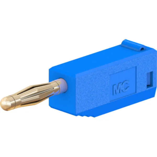 2 mm plug, solder connection, 0.5 mm², blue, 22.2616-23 image 1