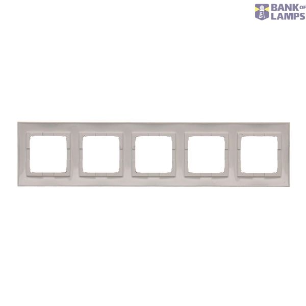 Two-way switch with LED illumination, 10AX, cream white/electro white image 1