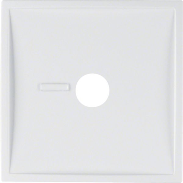 Central part for pneumatic button with lens, Berker S.1/B.x, white, matt image 1