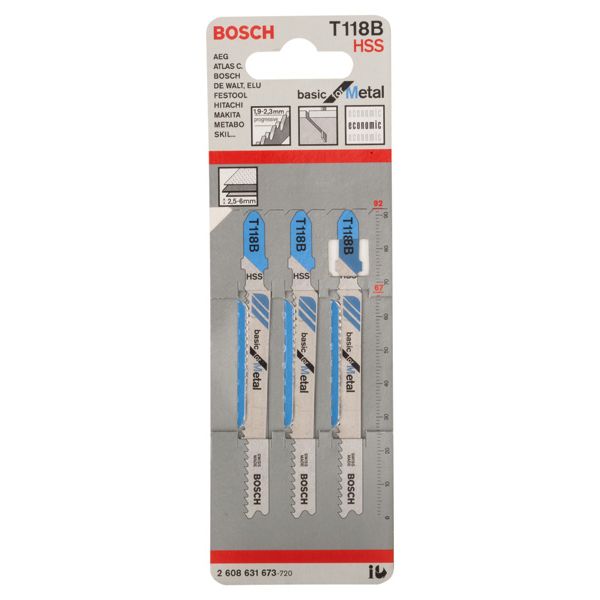 Jigsaw blade T 118 B Basic for Metal 3 pcs. image 3