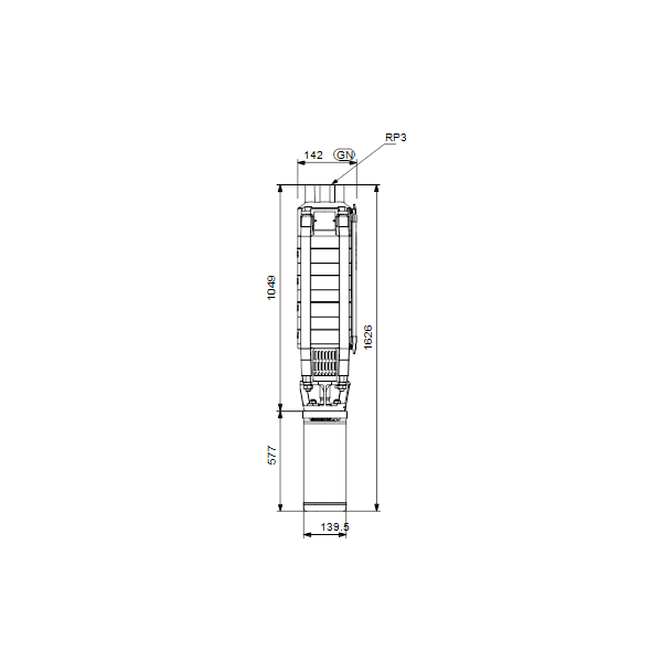 Submersible deepwell pump SP 30-8 Rp3&quot; 7.5 kW 3x380-415V 50Hz image 3
