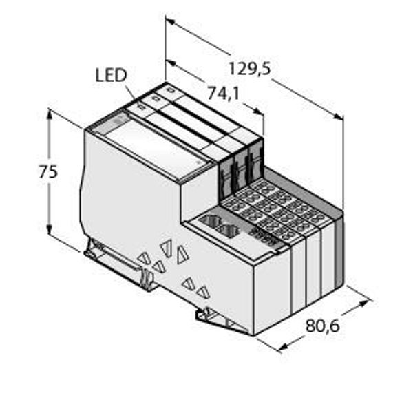 EtherCAT Set in IP20   TI-BL20-E-EC-S-6 image 1
