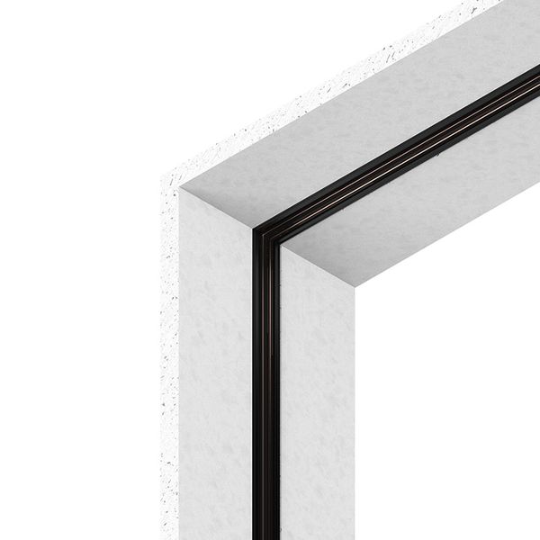 L-16 TRACK: PARETE-SOFFITTO 1+1 M NERO image 1
