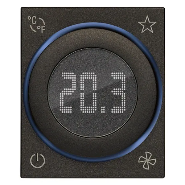 IoT dial thermostat FAN 2M black image 1