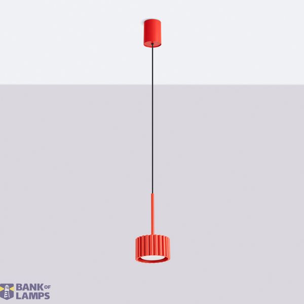 Pendant lamp AURA 1 red Gx53 image 6