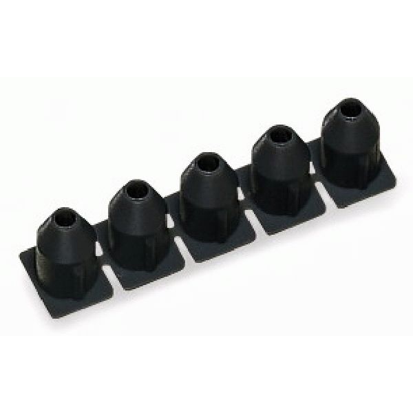 Insulation stop 0.25 mm² 5 pieces/strip dark gray image 1