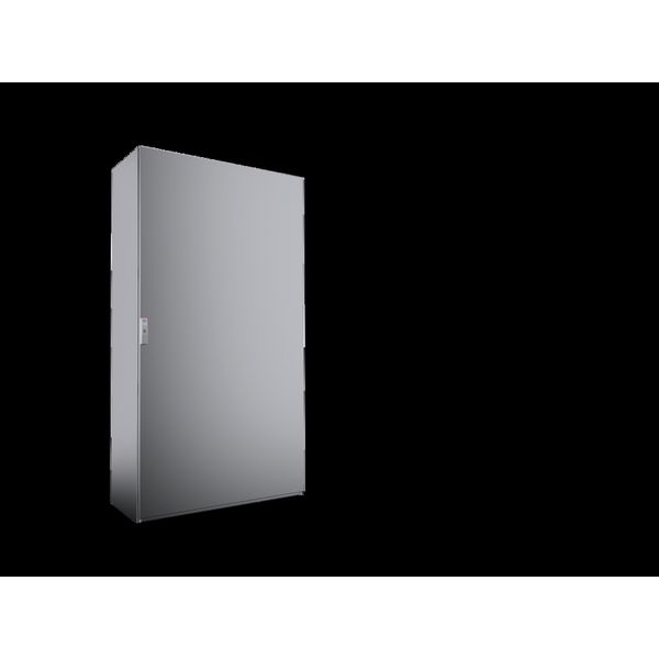 Free-standing enclosure system, 1000x1800x400 mm, Stainless Steel,mounting plate image 1