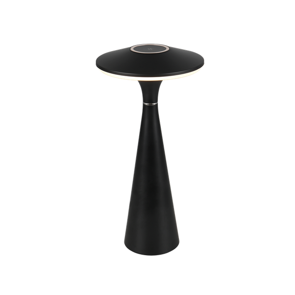 Torrez LED outdoor table lamp matt black rechargeable image 1