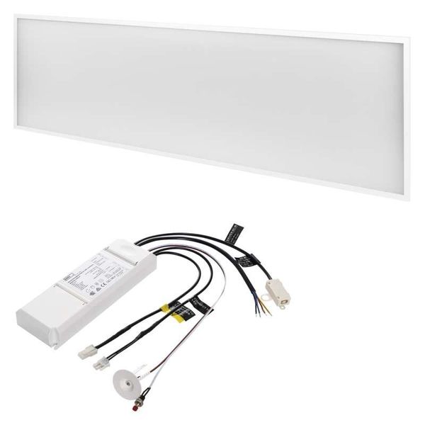 EMOS Panel LED 40W 4000LM 4000K NW UGR EMG 120x30cm emergency module IP20 white image 1