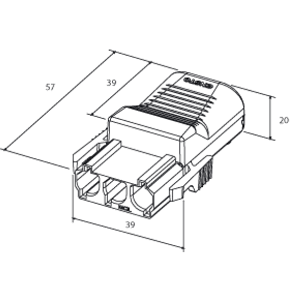 Coupler 3-p socket, blk image 3
