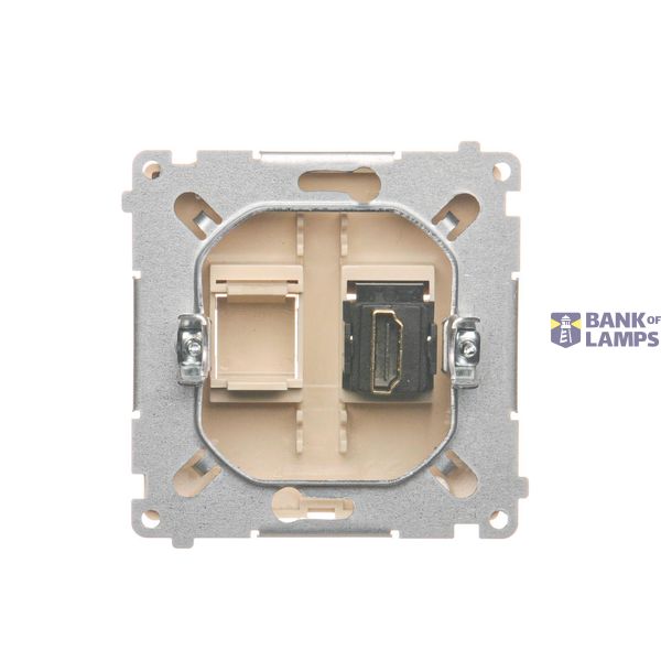 Touch panel 3 modules, Modul 1: 1 touch field, Module 2: 1 touch field, Module 3: 2 vertical touch fields, Fixing: horizontal, Silver mist image 1