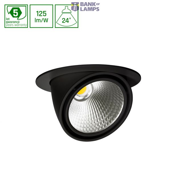 SAL SILENA 940 27W 230V 24DEG BLACK DIM image 1