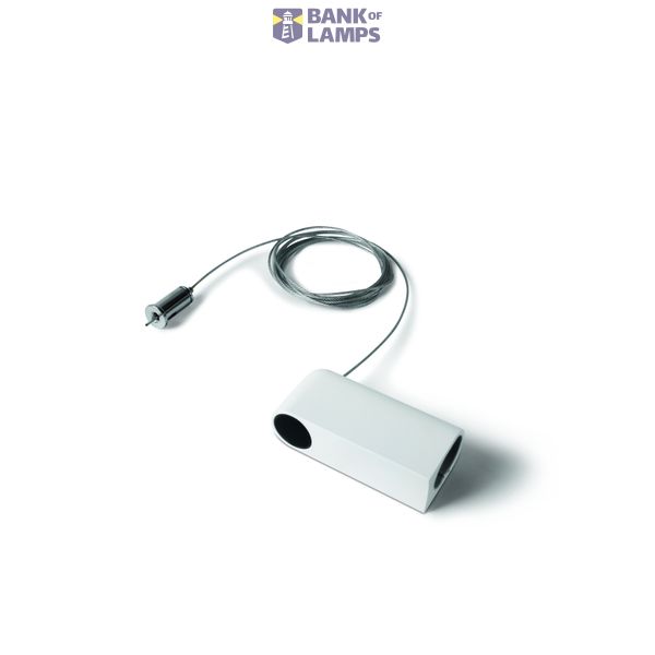42004PB/W WHITE P&P SUSPENDED/SURFACE END CAP IP20 image 1