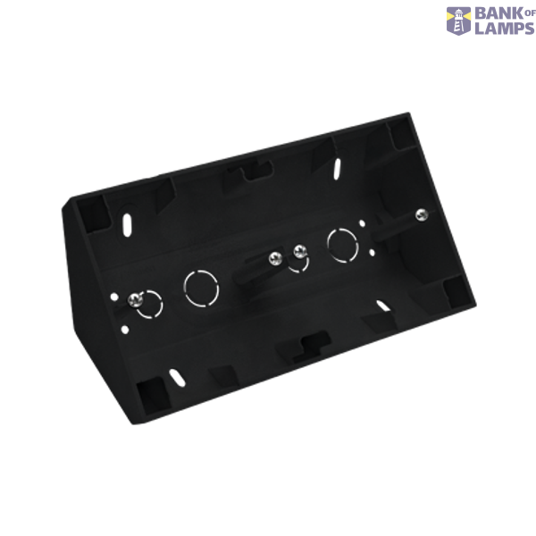 Double surface mouted corner box, black matt image 1