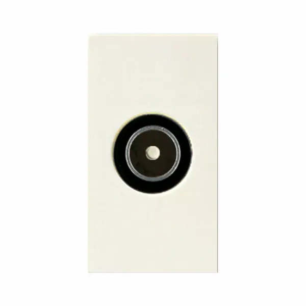 2400 MHz IEC male coaxial socket. Incoming connection  with male F-type connector image 1