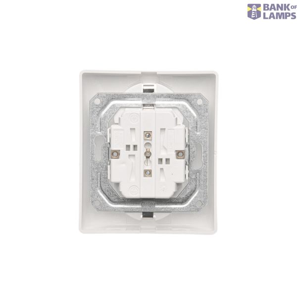 Two-way switch, (module), 16AX, Screw, white image 1