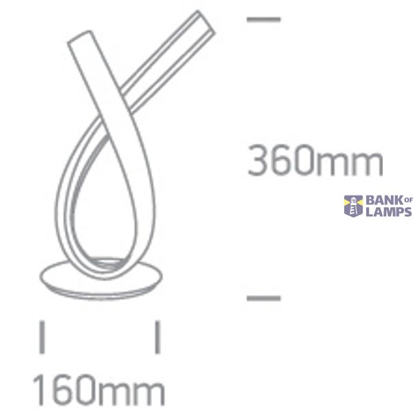 BRASS LED TABLE LAMP 10W WW IP20 230V image 2